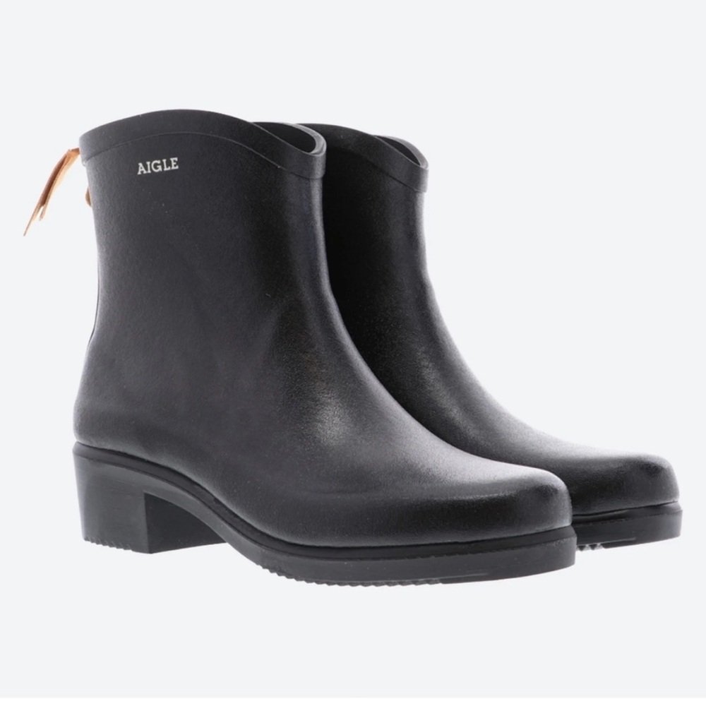 Aigle Women's Black Rain Boots